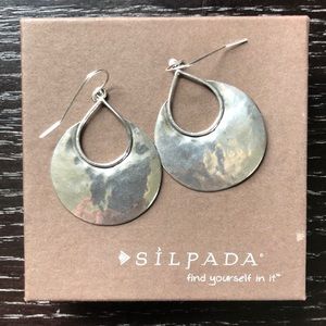 Silpada Crescent Drop Earrings - Made in Israel